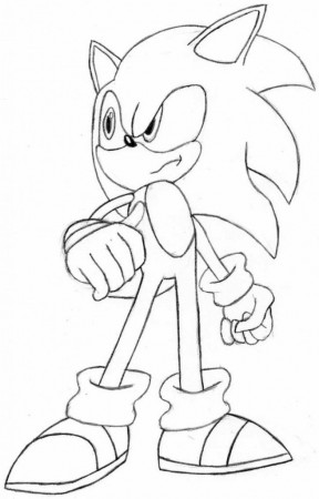 Free Sonic Color Page | Printable Coloring Pages