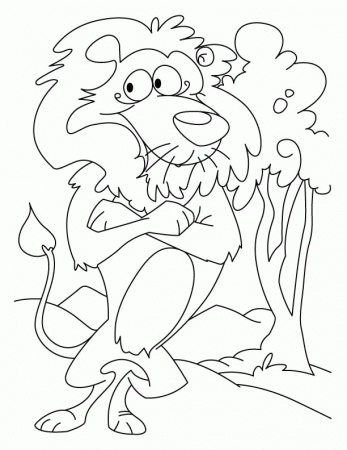 Grinning lion coloring pages | Download Free Grinning lion 