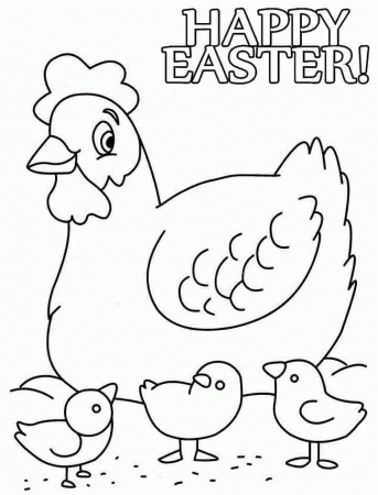 Coloring Sheets Easter Chick Printable Free For Toddler - #