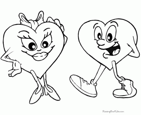 valentine hearts coloring sheets
