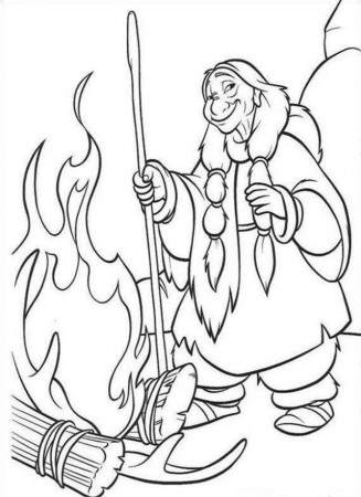 Brother Bear Old Woman Coloring Page Coloringplus 262138 Old Lady 