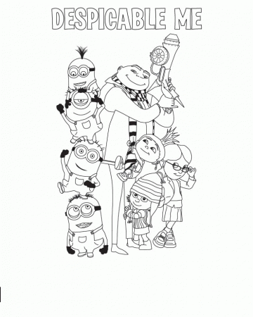 despicable me 2 to print Colouring Pages