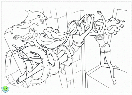 barbie as a mermaid Colouring Pages (page 3)