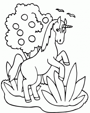 Unicorn Pictures Coloring Pages - Unicorn Coloring Pages : iKids 