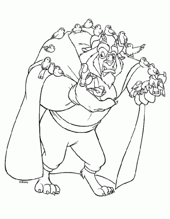 Beauty and the Beast | Free Printable Coloring Pages 