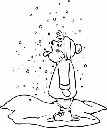 Winter Coloring Pages For Kids Printable Images & Pictures - Becuo
