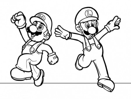 Super Mario Characters Coloring Pages Kids Summer Flowers 154543 