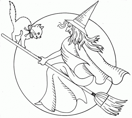 Vintage Halloween Witch Drawing Images & Pictures - Becuo