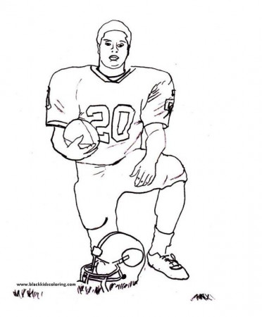 Football Player Coloring Pages To Print | Laptopezine.