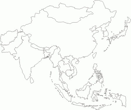 Blank Map Of Asia Quiz | Maria Lombardic