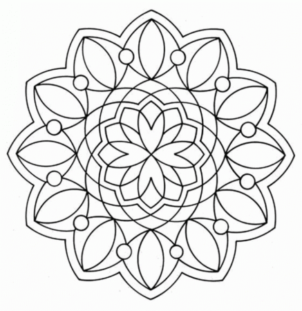 Geometric Coloring Pages Printable - Free Printable Coloring Pages 