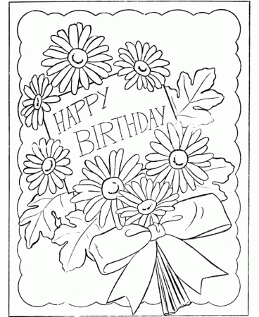 BlueBonkers - Kids Birthday present Coloring Page Sheets 