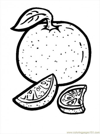 Coloring Pages Food,orange (Food & Fruits > Others) - free 