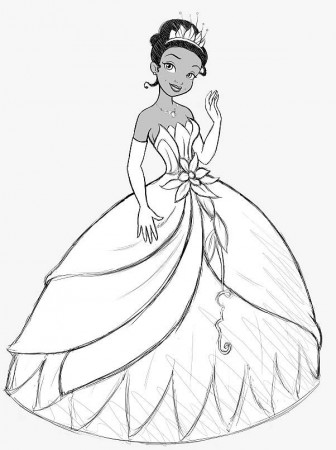 Princess And The Frog Coloring Pages To Print | Cartoon Coloring Pages