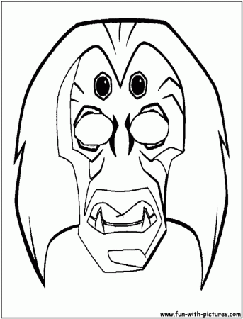 African Mask Coloring Pages African Mask Coloring Page Printable 