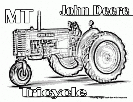 John Deere Tractor Free Coloring Pages Hagio Graphic 147817 John 