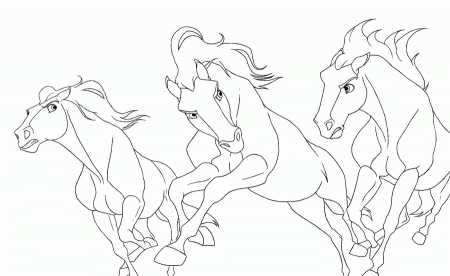 Bucking Horse Lineart by FrozenHeartStables