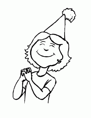 Coloring Pages: birthday girl coloring page birthday girl 