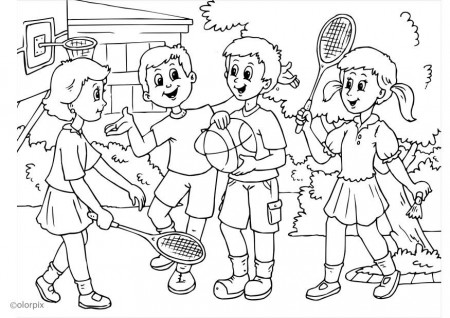 Coloring page a01 - friendship - img 25905.