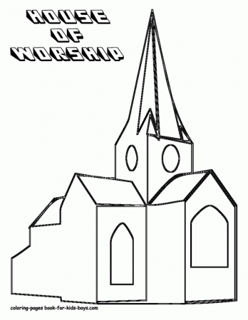Church Coloring Pages For Kids | 99coloring.com