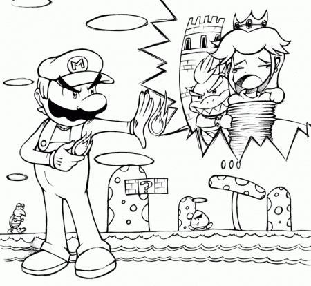 mario peace Colouring Pages (page 3)