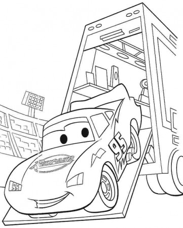 Free Printable Transportation Cars Movie Colouring Pages For 