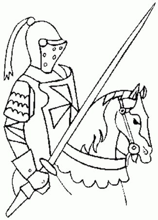 joust Colouring Pages