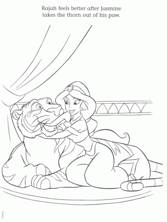 Disney Princess Jasmine Coloring Pages Free Coloring Pages 283558 