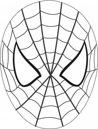 spiderman Mask cartoon coloring pages | Coloring Pages