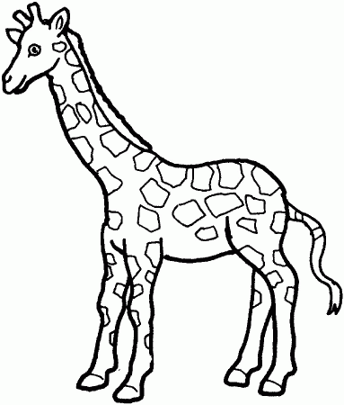 Cartoon Giraffe Coloring Pa 231x300 Giraffe Coloring Pages 