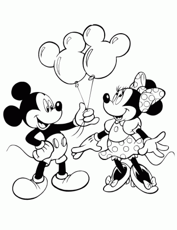 Color The Balloons Coloring Page