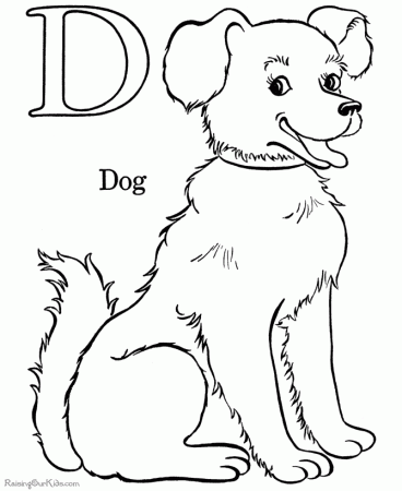 Puppies Coloring Pages For Kids 2 | Free Printable Coloring Pages