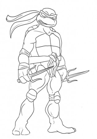 Leonardo Ninja Turtle Coloring Page | Inspiration - Ninja Turtles | P…
