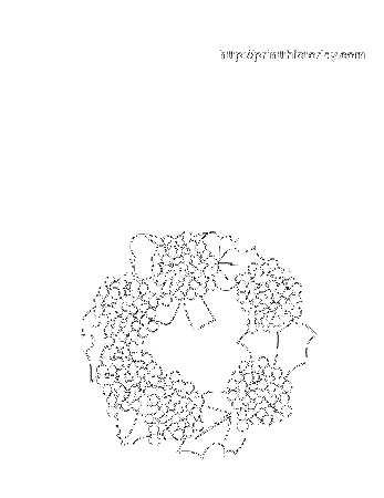printable mistletoe coloring page