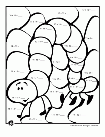 Add And Color By Number Worksheets | Mreichert Kids Worksheets