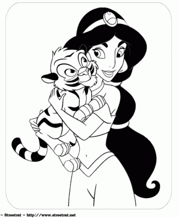 Jasmine Coloring Page For Kids | 99coloring.com