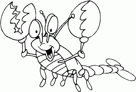 Online Lobster Coloring Pages - Kids Colouring Pages