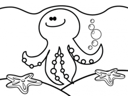 Cute Octopus Coloring Page Super Coloring Car Pictures