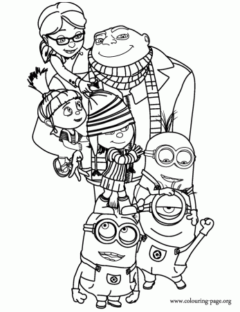 Despicable Me 2 Coloring Pages To Print - Kids Colouring Pages