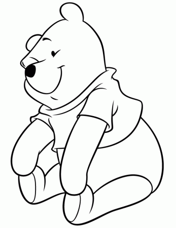 Free Printable Winnie The Pooh Bear Coloring Pages | HM Coloring 
