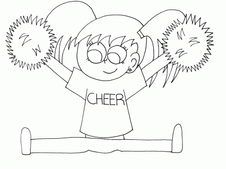 Cheerleadertg Sports Coloring Pages & Coloring Book