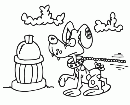 Fire Dog Coloring Pages Images & Pictures - Becuo
