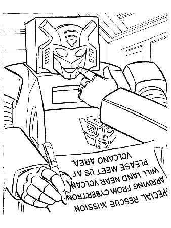Printable Transformers 25 Cartoons Coloring Pages 