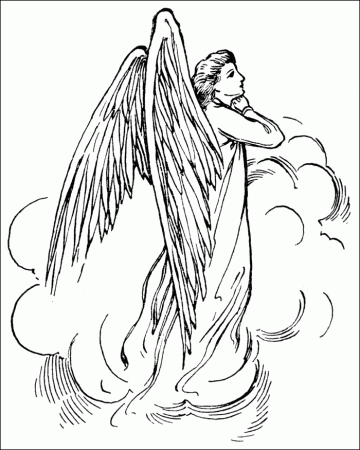 free guardian angel coloring pages | The Coloring Pages