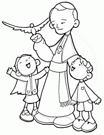 Bl. Pope John Paul II coloring pages | Back to School