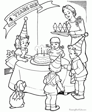Birthday Coloring Pages!