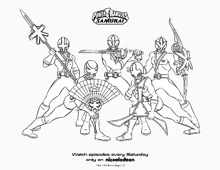 Power Ranger Samurai Coloring Pages | Coloring Pages
