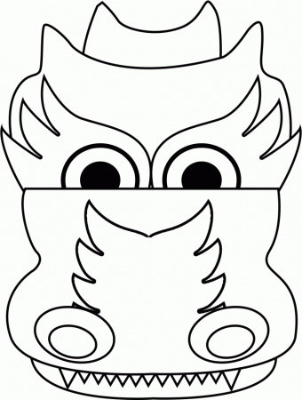 Dragon head template | Children-Education