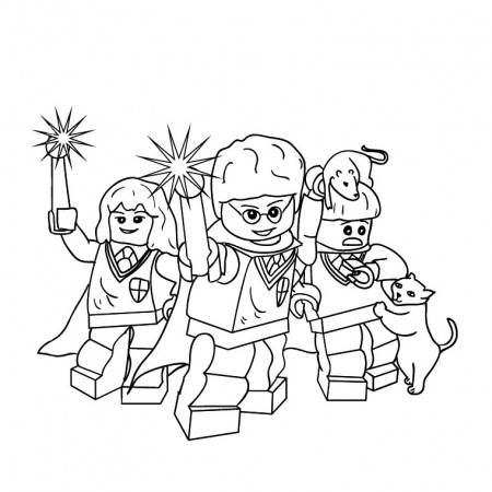Coloring Pages Harry Potter LEGO Print Free