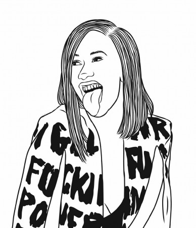 Cardi B coloring pages - Free coloring pages | WONDER DAY — Coloring pages  for children and adults